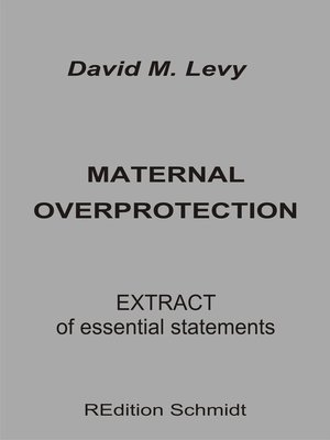 cover image of Maternal Overprotection